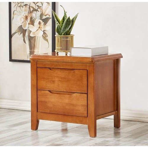 Solid wood bedside cabinet - wood,
